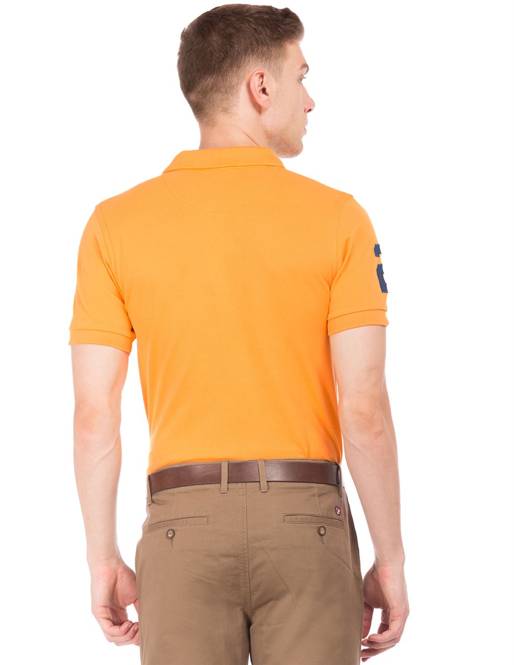 U.S. Polo Assn. Men Casual Wear Yellow T-Shirt